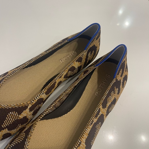 Rothy's The Point Leopard Print Flats size 10 - Picture 7 of 11